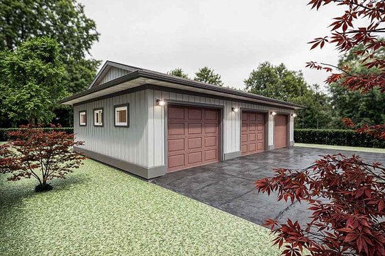 Exterior - Other Elevation 1 for Country House Plan #1101-56, 0 bath