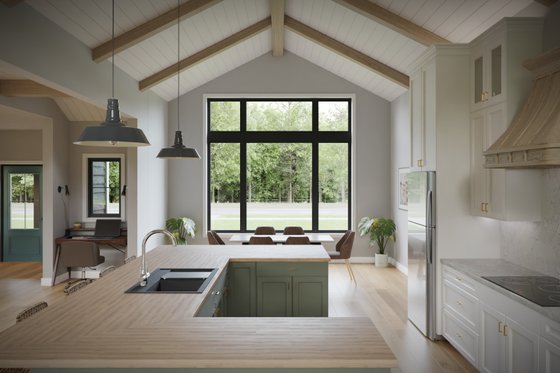 Interior - Kitchen 1 for Colonial House Plan #1089-41 - 3 bed, 3.5 bath