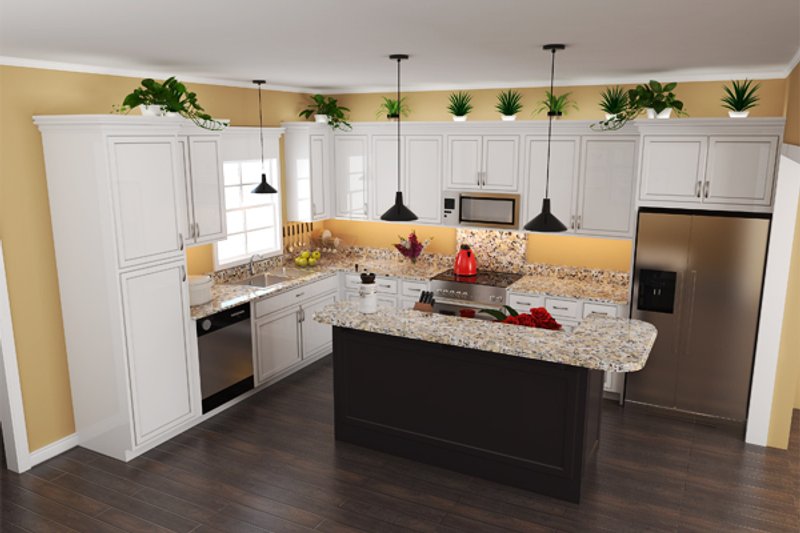 House Blueprint - Interior - Kitchen for Country House Plan #21-368 - 3 bed, 2.5 bath