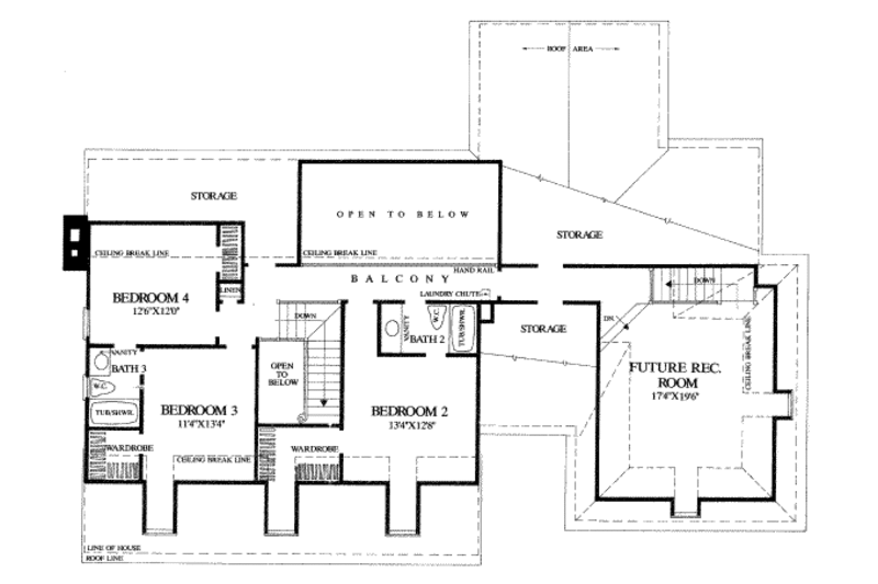 Country Style House Plan - 4 Beds 3 Baths 2806 Sq Ft Plan #137-244 