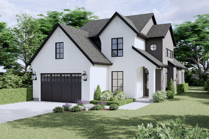 Home Plan - European Exterior - Front Elevation Plan #1114-28
