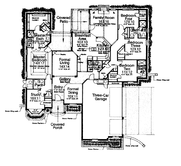 Architectural House Design - European Floor Plan - Main Floor Plan #310-847