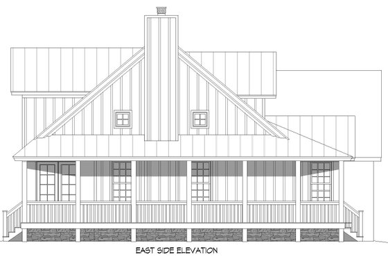Exterior - Other Elevation for Country House Plan #932-767 - 3 bed, 2.5 bath