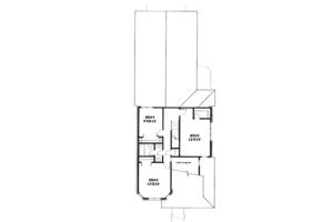 Floor Plan - Upper Floor for Traditional House Plan #50-227 - 4 bed, 2.5 bath
