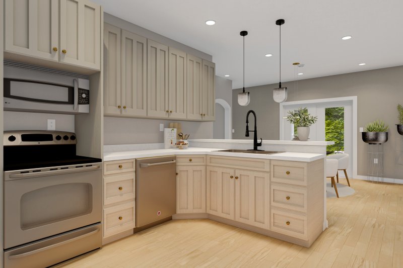 House Plan Design - Interior - Kitchen for Ranch House Plan #1060-258 - 3 bed, 2 bath