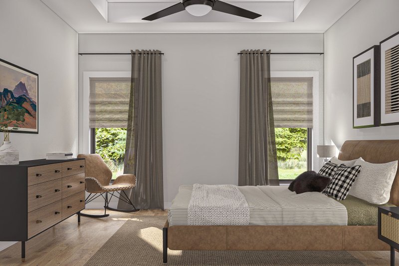 Architectural House Design - Interior - Master Bedroom 1 for Modern House Plan #455-499 - 3 bed, 2.5 bath