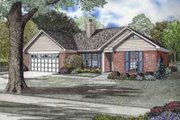 Traditional Style House Plan - 3 Beds 2 Baths 1295 Sq/Ft Plan #17-2146 