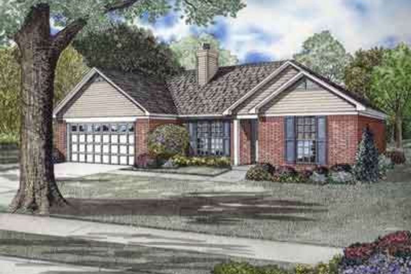 House Blueprint - Traditional Exterior - Front Elevation Plan #17-2146