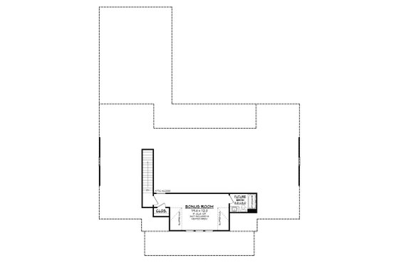 Floor Plan - Upper Floor for Farmhouse House Plan #430-215 - 4 bed, 3 bath
