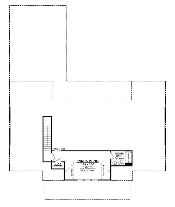 Architectural House Design - Farmhouse Floor Plan - Upper Floor Plan #430-215