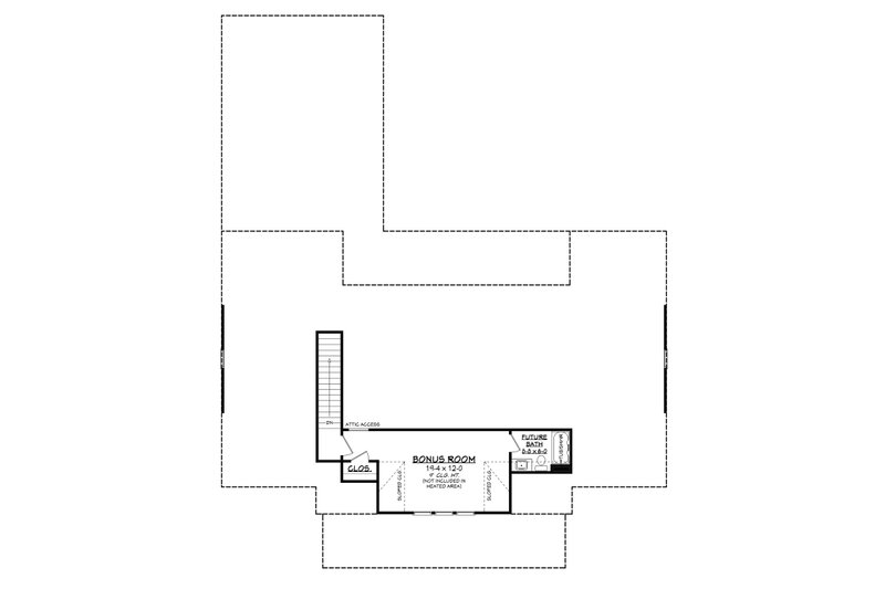 Architectural House Design - Floor Plan - Upper Floor for Farmhouse House Plan #430-215 - 4 bed, 3 bath