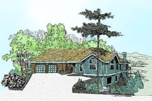 Ranch Exterior - Front Elevation Plan #60-230
