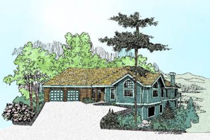 Dream House Plan - Ranch Exterior - Front Elevation Plan #60-230