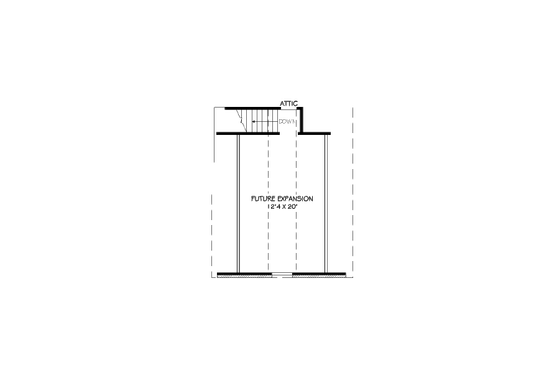 Floor Plan - Other Floor for European House Plan #424-57 - 3 bed, 2 bath