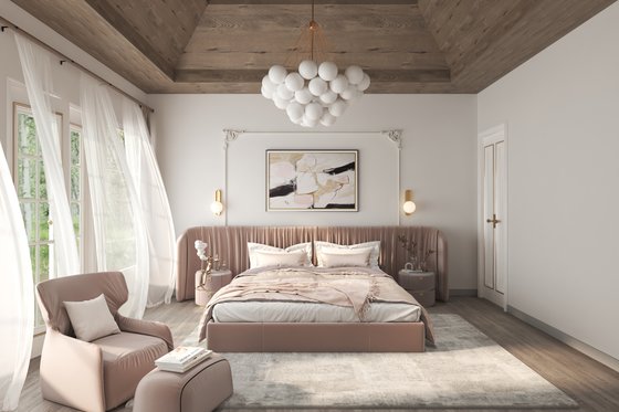 Interior - Bedroom for Traditional House Plan #54-525 - 4 bed, 4.5 bath