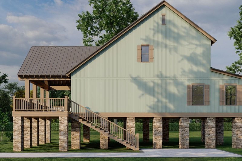 Architectural House Design - Exterior - Other Elevation for Beach House Plan #923-414 - 3 bed, 2.5 bath