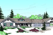 Ranch Style House Plan - 4 Beds 3.5 Baths 3207 Sq/Ft Plan #60-205 