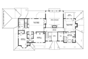 Craftsman Style House Plan - 4 Beds 3.5 Baths 4300 Sq/Ft Plan #132-213 