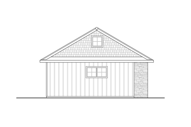 Home Plan - Exterior - Other Elevation for Traditional House Plan #124-1225, 0.5 bath