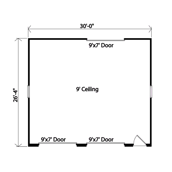 Architectural House Design - Traditional Floor Plan - Main Floor Plan #22-556