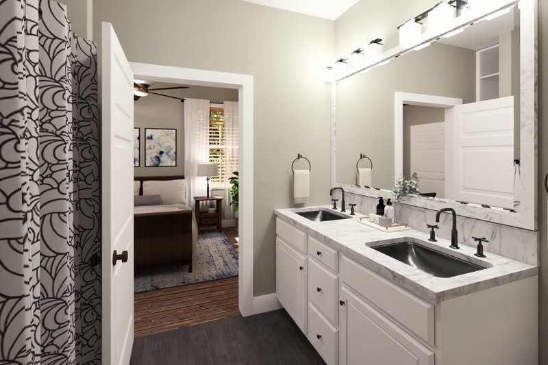 House Blueprint - Interior - Bathroom for Farmhouse House Plan #44-303 - 4 bed, 4 bath