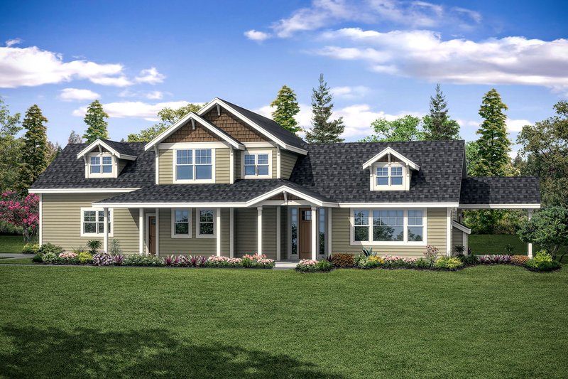 Home Plan - Country Exterior - Front Elevation Plan #124-1090