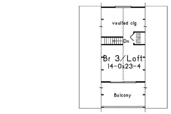 Cottage Floor Plan - Upper Floor Plan #57-479