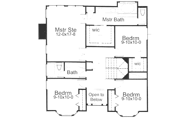 House Blueprint - Country Floor Plan - Upper Floor Plan #120-133