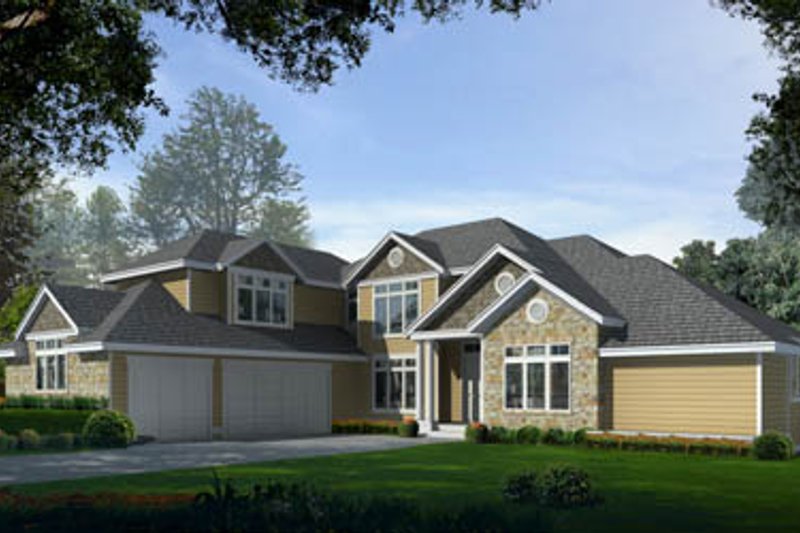 Dream House Plan - Traditional Exterior - Front Elevation Plan #97-211