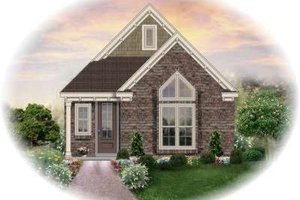 Cottage Exterior - Front Elevation Plan #81-1399