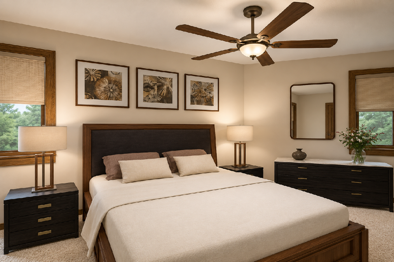 Dream House Plan - Interior - Master Bedroom for Cottage House Plan #126-312 - 1 bed, 1 bath