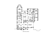 Mediterranean Style House Plan - 5 Beds 6 Baths 6634 Sq/Ft Plan #141-360 