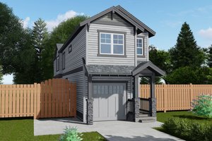 Craftsman Exterior - Front Elevation Plan #53-488