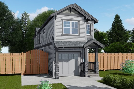 Exterior - Front Elevation for Craftsman House Plan #53-488 - 3 bed, 2.5 bath