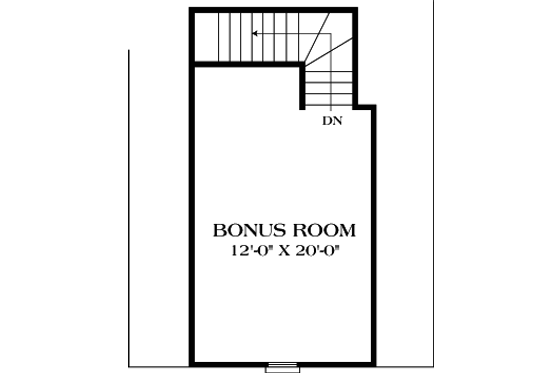 Floor Plan - Other Floor for Craftsman House Plan #453-65 - 3 bed, 2 bath