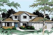 Traditional Style House Plan - 3 Beds 3 Baths 1922 Sq/Ft Plan #92-205 