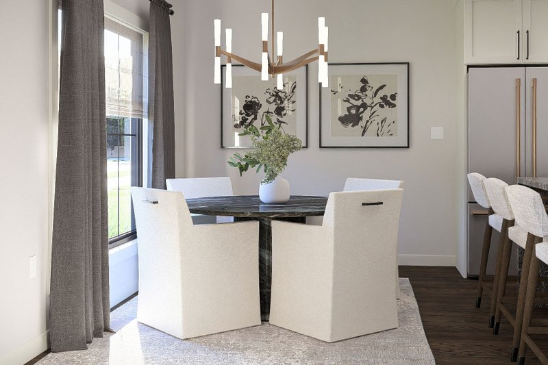 Architectural House Design - Interior - Dining Room for Farmhouse House Plan #455-789 - 3 bed, 2.5 bath