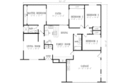 Ranch Style House Plan - 4 Beds 2 Baths 1495 Sq/Ft Plan #1-279 