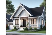 Cottage Style House Plan - 1 Beds 1 Baths 840 Sq/Ft Plan #515-38 