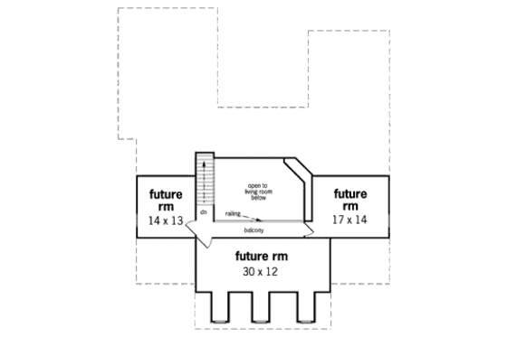Floor Plan - Other Floor for Country House Plan #45-147 - 3 bed, 2.5 bath