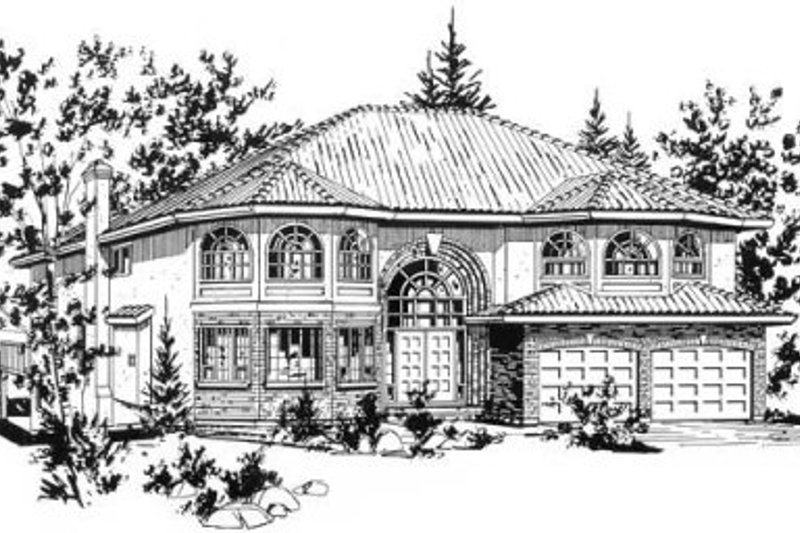 Architectural House Design - Traditional Photo Plan #18-9127
