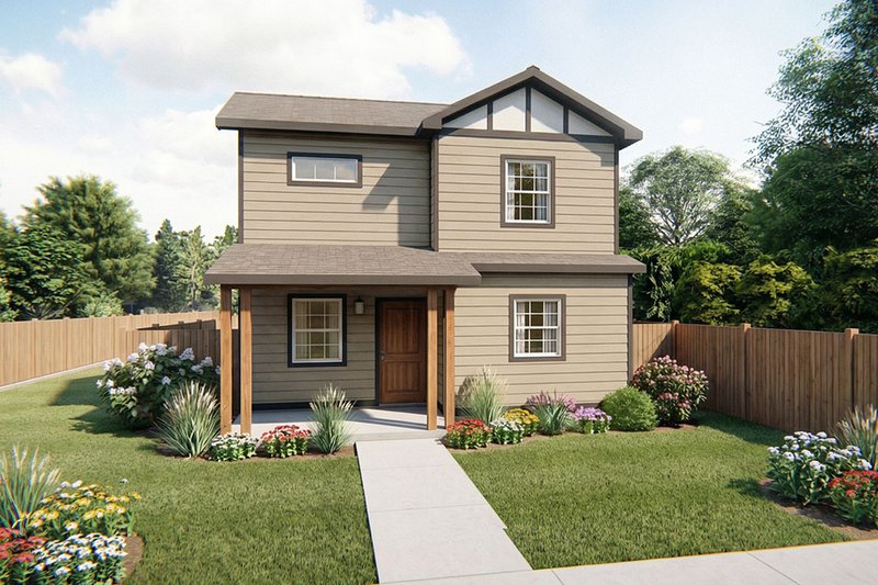 Contemporary Style House Plan - 2 Beds 2 Baths 962 Sq/Ft Plan #1099-16 Exterior