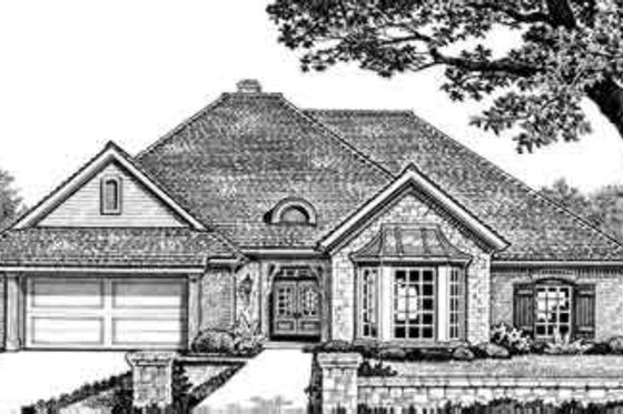 Exterior - Front Elevation for Traditional House Plan #310-256 - 3 bed, 2.5 bath
