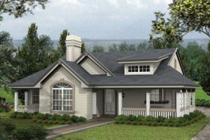 Ranch Exterior - Front Elevation Plan #57-723