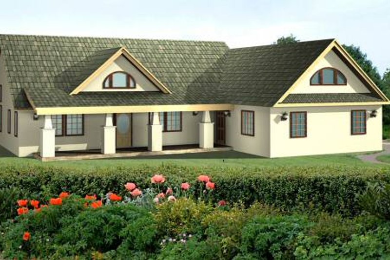 Dream House Plan - Exterior - Front Elevation Plan #117-564