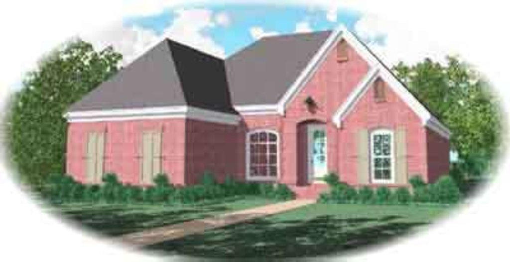 Exterior - Front Elevation 2 for Traditional House Plan #81-592 - 4 bed, 3 bath