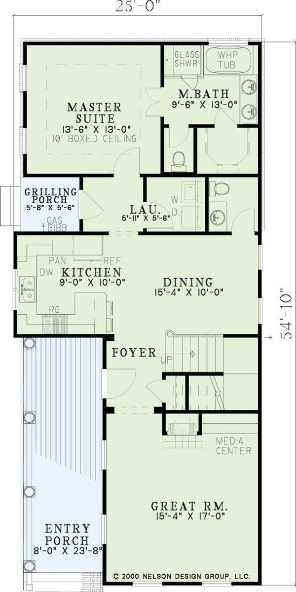 Southern Floor Plan - Main Floor Plan #17-2031