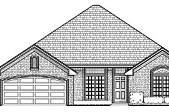 Exterior - Front Elevation for Traditional House Plan #65-486 - 3 bed, 2 bath