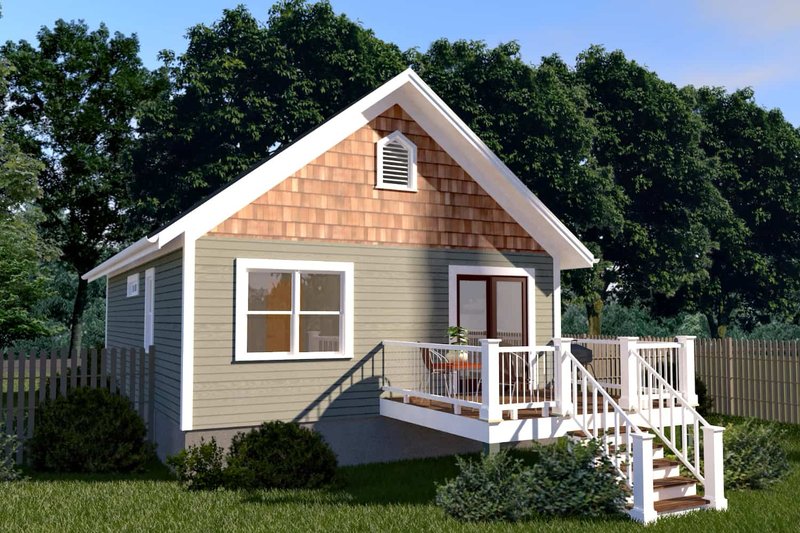 Home Plan - Exterior - Other Elevation for Cottage House Plan #79-102 - 2 bed, 1 bath