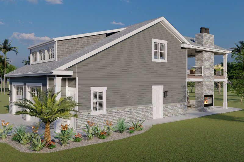 Architectural House Design - Exterior - Other Elevation 1 for Traditional House Plan #1060-76 - 1 bed, 2.5 bath